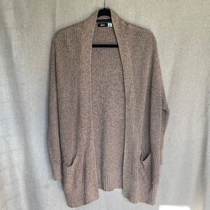 BDG Taupe Open-Front Cardigan